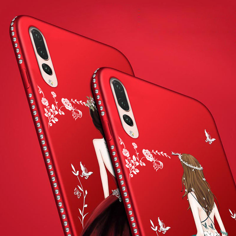 Case Huawei P20 Pro / Pre-order * 3D เพชร TPU ซิลิโคนอ่อนนุ่ม การ์ตูนน่ารัก + สายคล้องคอ *