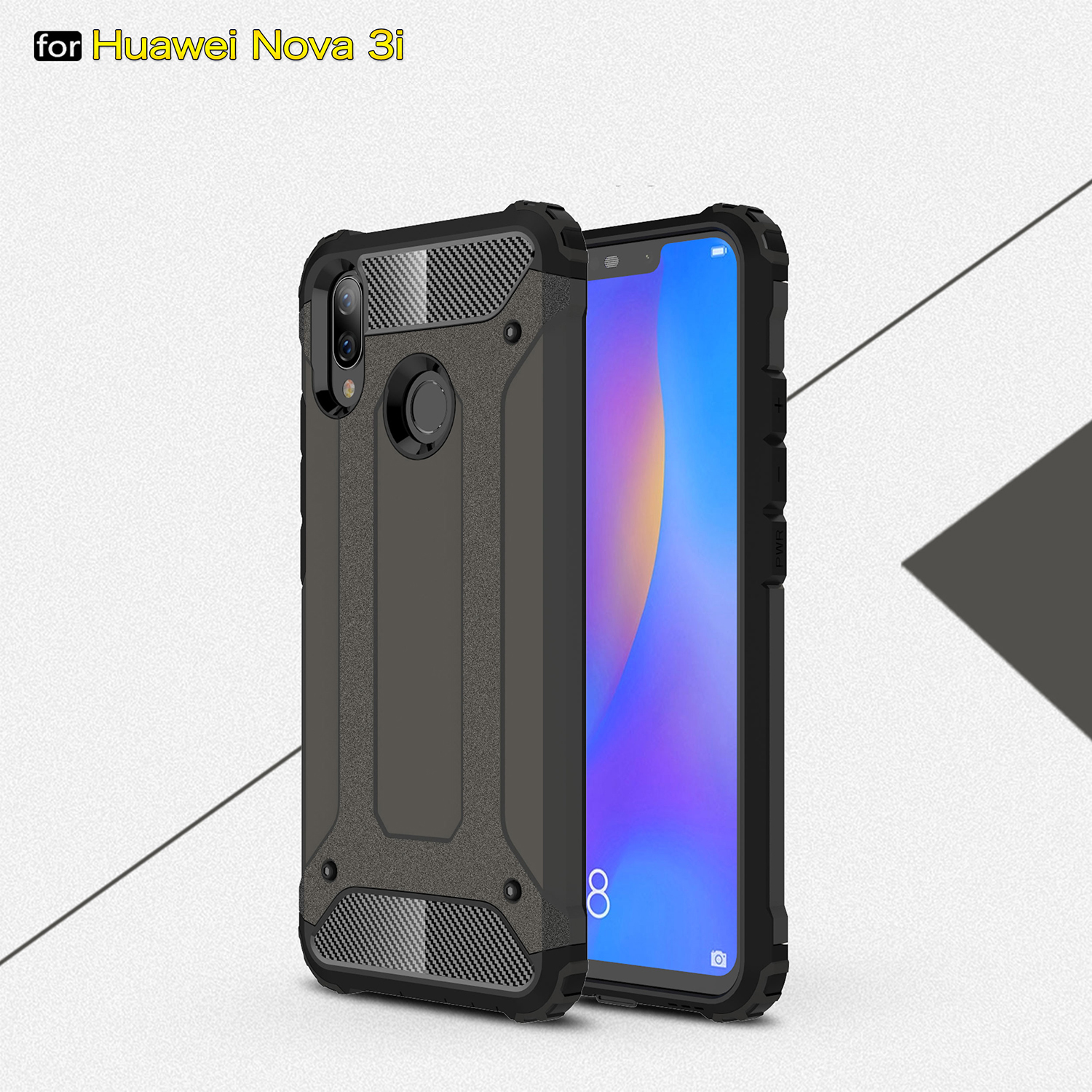 Case Huawei Nova 3i / Pre-Order * เคส TPU Combo ไฮบริด TPU และวัสดุพลาสติก *