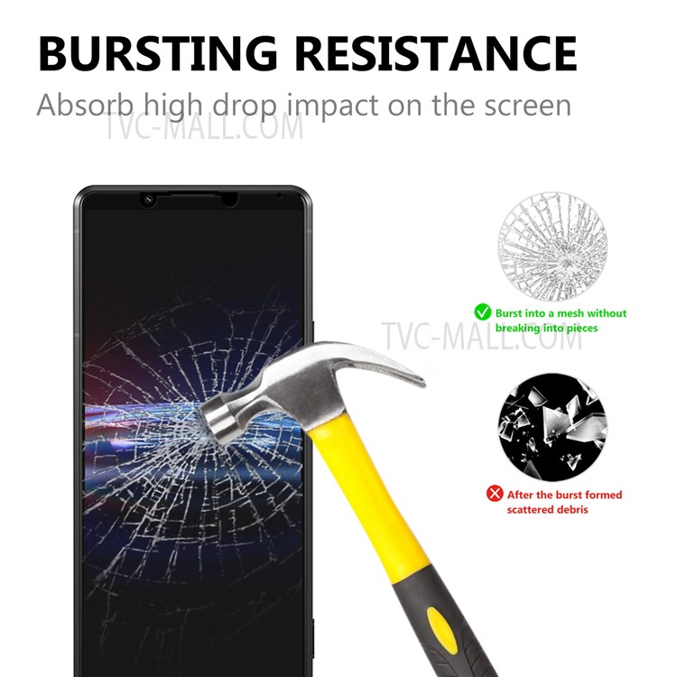 กระจกกันรอย Sony Xperia Pro-I # Pre-Order * Ultra Clear Bubble-free Full Coverage 0.2mm Black Edge AGC Glass กระจกเทมเปอร์ปกป้องหน้าจอ *