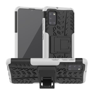 Case Samsung Galaxy A31 / Pre-Order * เคสยาง PC + TPU รูปแบบยางเท่ด้วยการออกแบบเว้า - นูน *