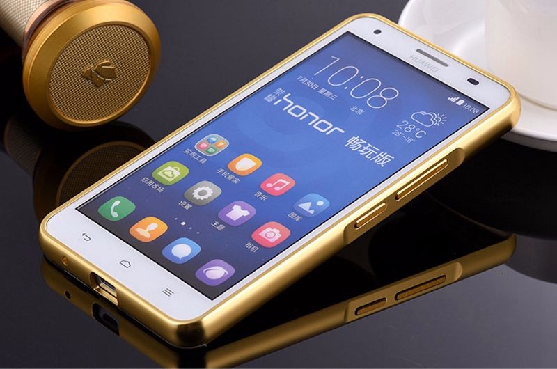 Case Huawei Y3ii / Pre-order * Bumpers 2in1 แกร่งกันชนโลหะ + พลาสติกแผ่นหลังเงาเหมือนกระจก *