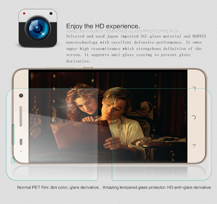 กระจกนิรภัย H+ Huawei G-Play Mini (Honor 4C) / Pre-order