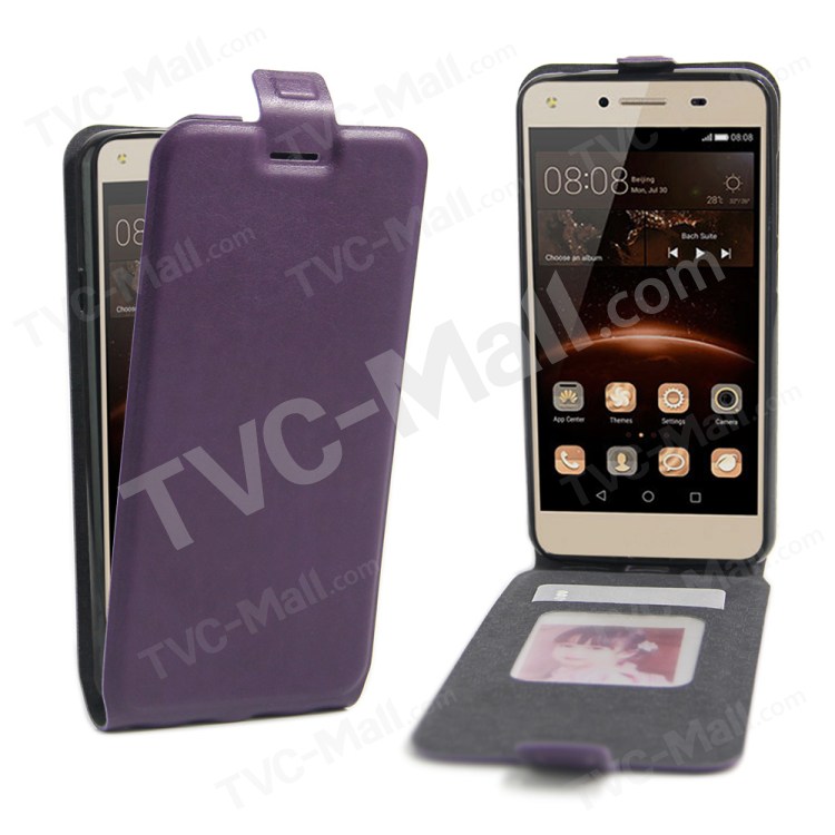 Case Huawei Y5ii / Pre-order * เคสแนวตั้ง ผิวหนังม้า *