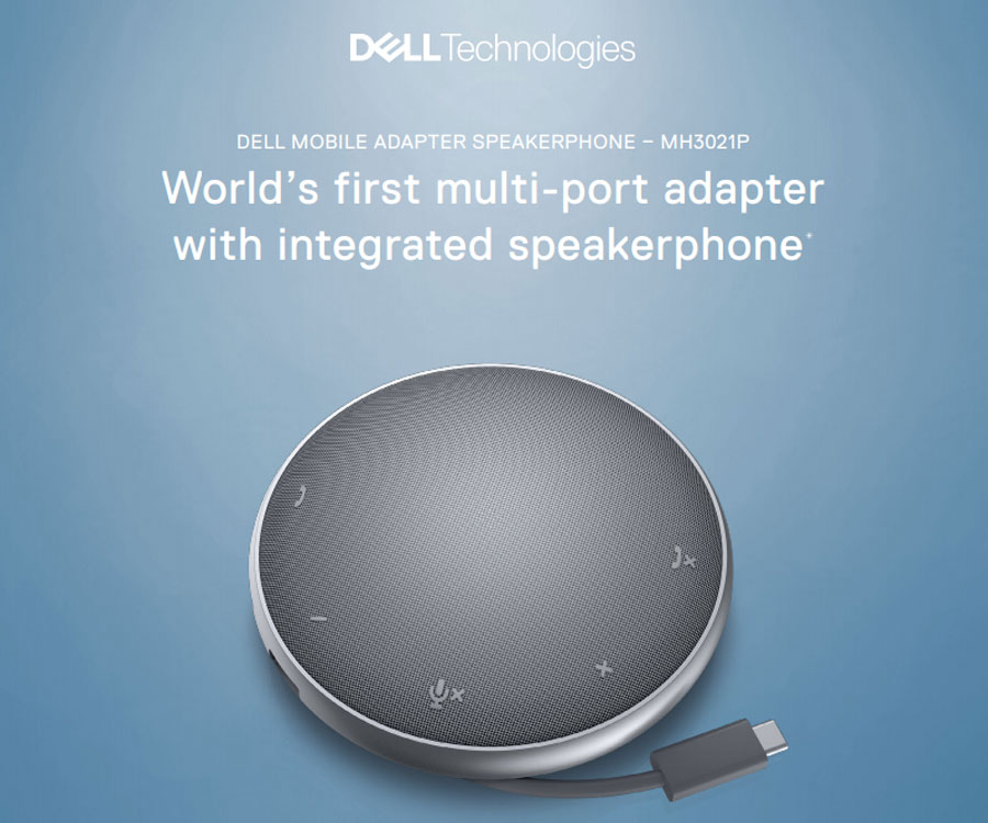 Dell MH3021P Mobile Adapter Speakerphone อะแด็บเตอร์ มัลติพอร์ต พร้อมลำโพงในตัว ลดราคาพิเศษ