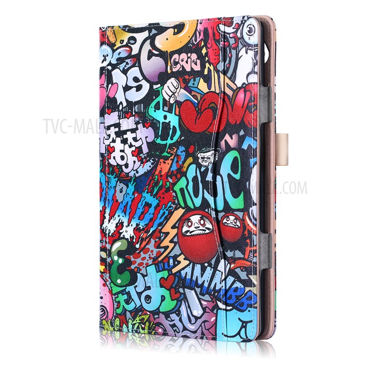 Case Huawei MediaPad M5 Lite 10' / Pre-order * ปลุกอัตโนมัติ & นอนหลับ, Wallet, พิมพ์ลวดลาย อ่านง่ายด้วยมือเดียวด้วยสายคล้องมือยืดหยุ่น *