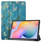 Case Samsung Galaxy Tab S6 Lite / Pre-Order * เคสพิมพ์ลายซองหนัง 3- พับยืน หนัง PU ด้านหน้า, หลังพลาสติกเคสที่มีผิวหนัง *