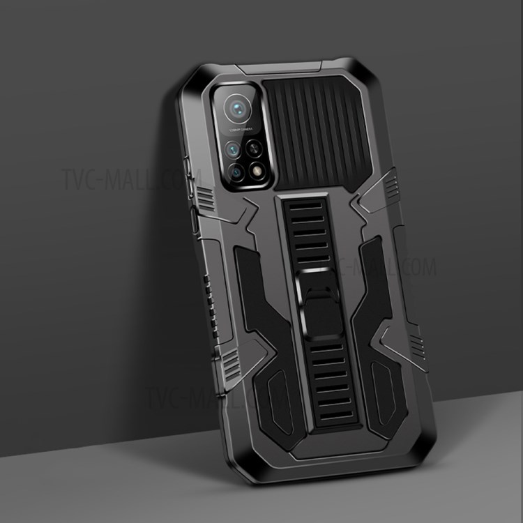Case Xiaomi Mi 10T Pro 5G / Pre-order * Vanguard Four Corner Cushion PC + เคสมือถือไฮบริด TPU พร้อมขาตั้งที่ซ่อนอยู่ *