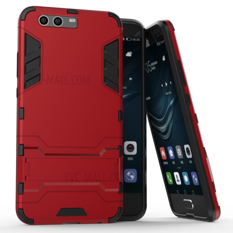 Case Huawei P10 Plus / Pre-order * เคสพลาสติกไฮบริด + วัสดุ TPU พร้อมขาตั้ง *