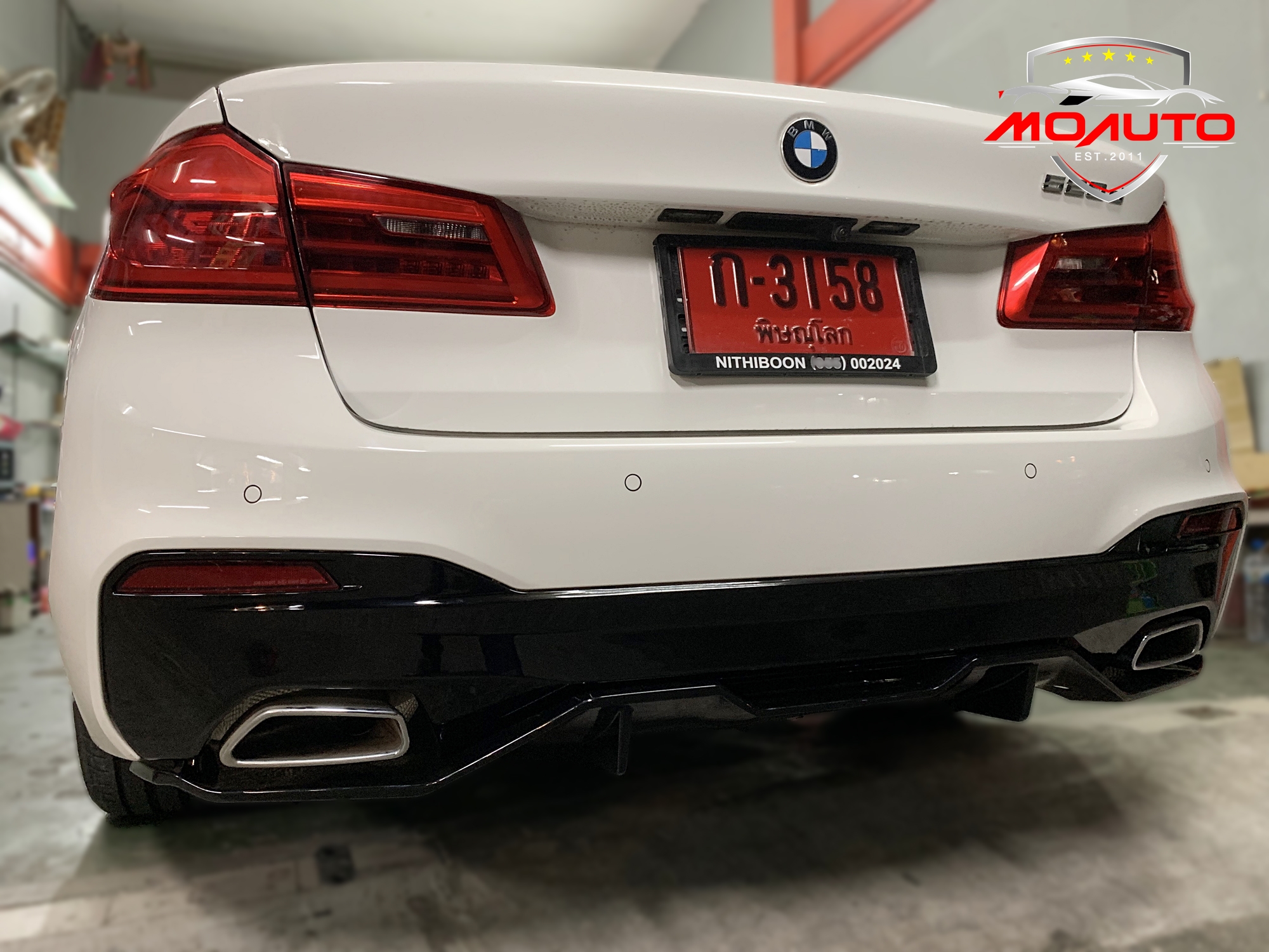 Diffuser BMW Series 5 G30 ดำเงา ทรง MP