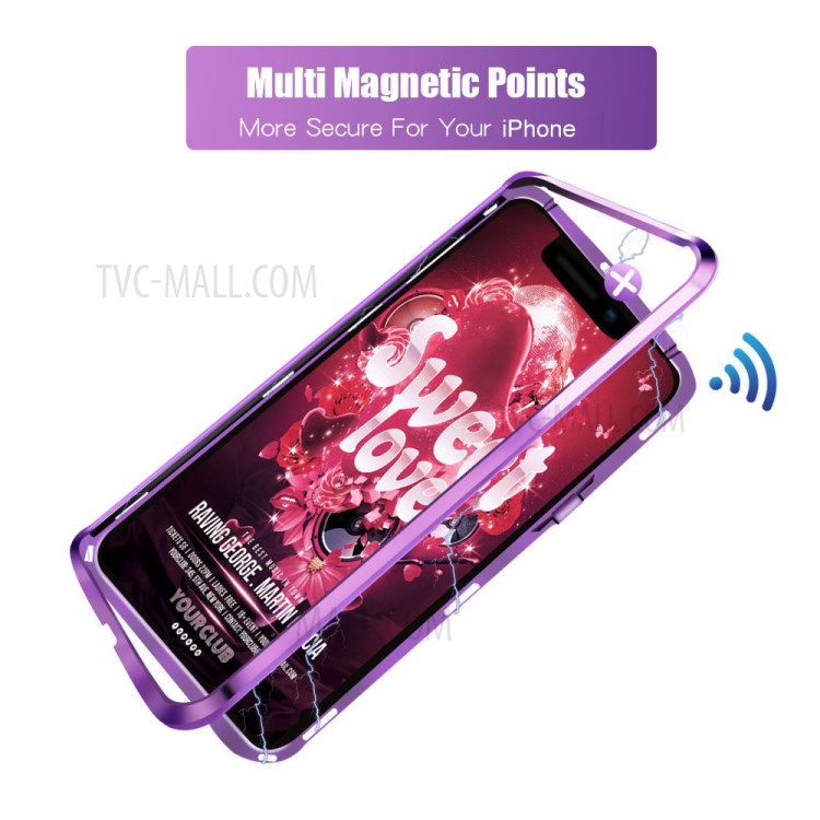 Case iPhone X, iPhone XS / Pre-Order * กรอบโลหะ + 9H 2.5D กระจกนิรภัยปกหลัง *