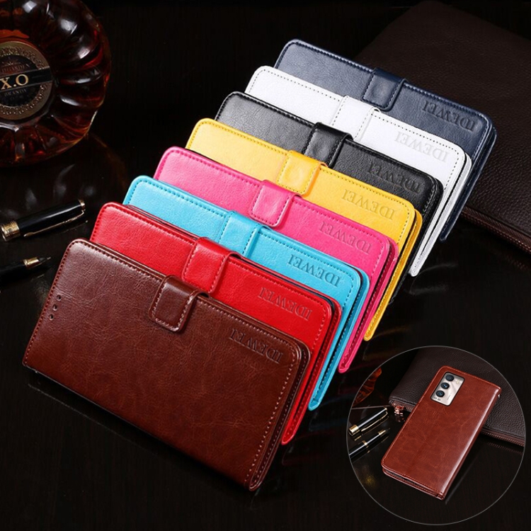 Case Realme GT Explorer Master # Pre-Order * idewei Crazy Horse Texture ซองหนังพลิกแนวนอนพร้อมที่วางและช่องเสียบการ์ด & กระเป๋าสตางค์ *