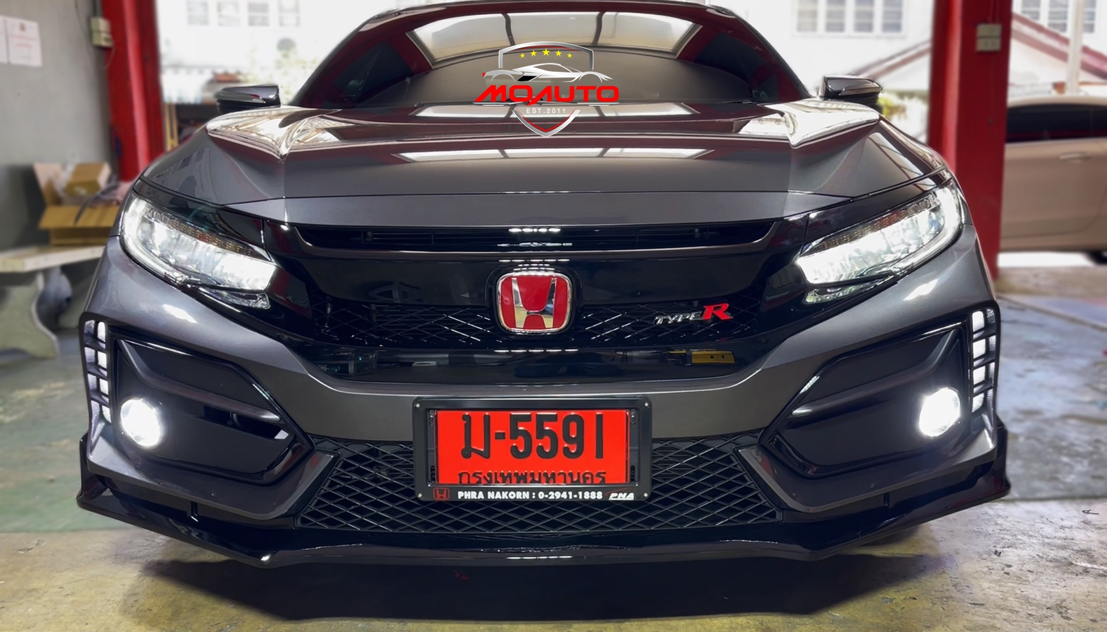 โคมไฟหน้า LED RS งานเทียบ OEM CIVIC FC 2016-2021