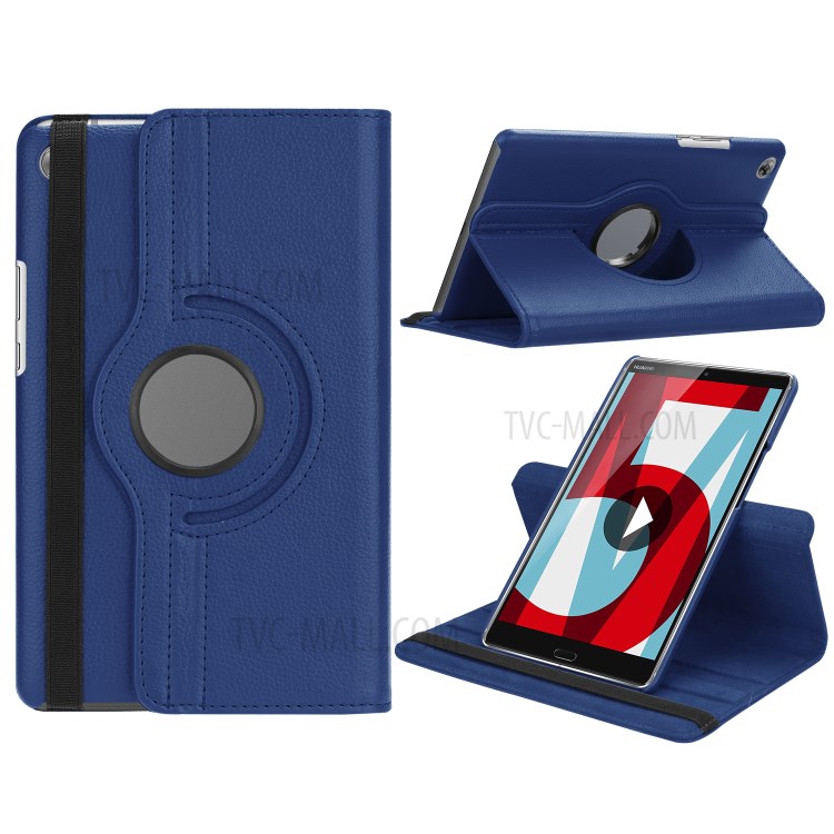 Case Huawei MediaPad M5 / Pre-Order * เคสหมุน 360 องศา ลิ้นจี่เนื้อคลาสสิกสะดวกสบายในการสัมผัส *