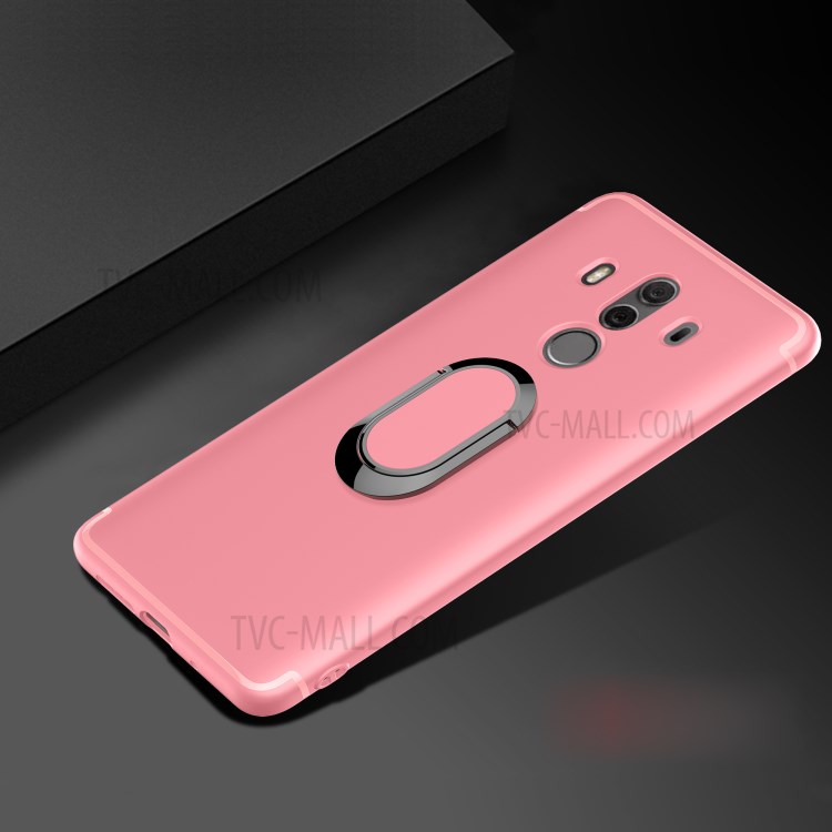 Case Huawei Mate 10 Pro / Pre-order * เคสแม่เหล็กแหวนนิ้วมือขา Matte TPU *