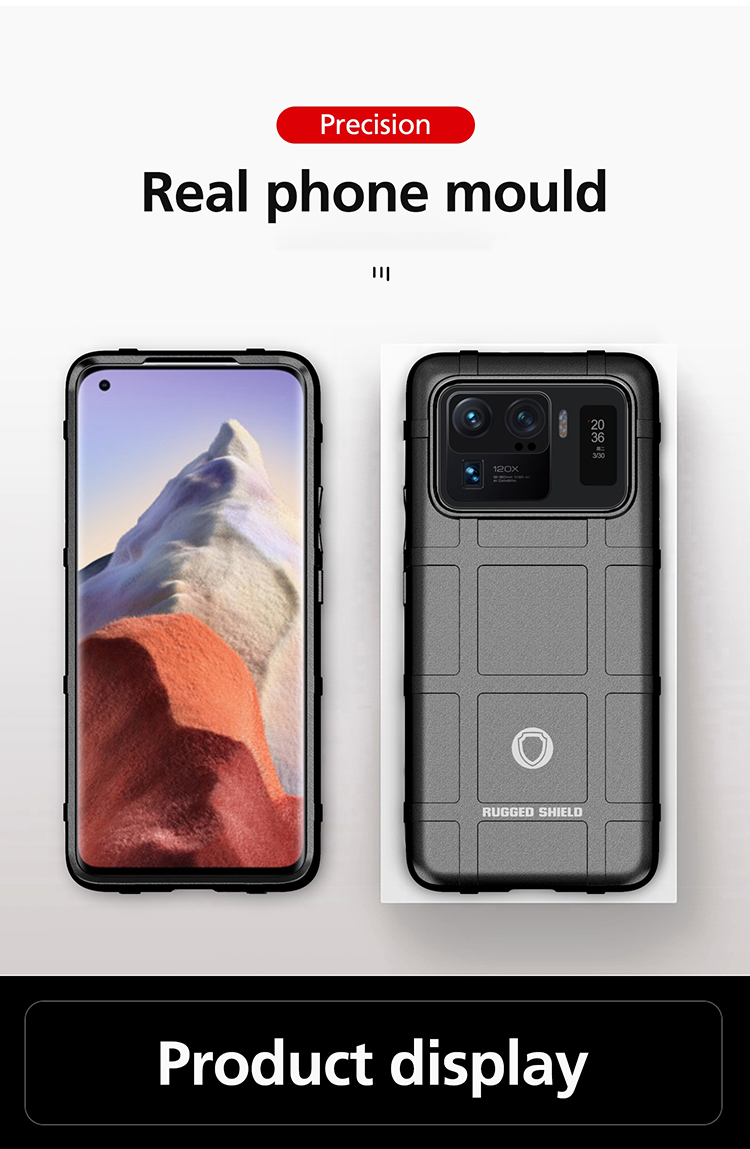 Case Xiaomi Mi 11 Ultra 5G # Pre-Order * เคสโทรศัพท์ TPU แบบพื้นผิวสี่เหลี่ยมที่ทนทานต่อแรงกระแทก *