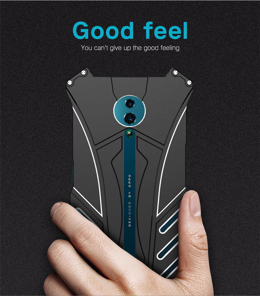 Case OPPO Reno 10x Zoom / พรีออเดอร์ * R-JUST Armor โลหะอลูมิเนียม กันกระแทก *