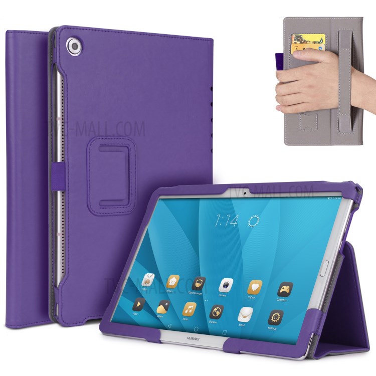 Case Huawei MediaPad M5 Pro / Pre-Order * เคสซองหนัง PU มีซับในนุ่มพื้นผิว วงยืดหยุ่นสำหรับอ่านง่ายด้วยมือเดียว *