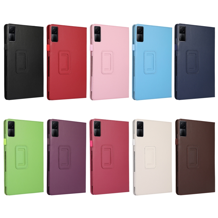 Case Xiaomi Redmi Pad # Pre-order * เคสหนัง PU หนังลิ้นจี่ ทำจากวัสดุหนัง PU ที่มีเนื้อลิ้นจี่ละเอียดอ่อนและมีสไตล์ *