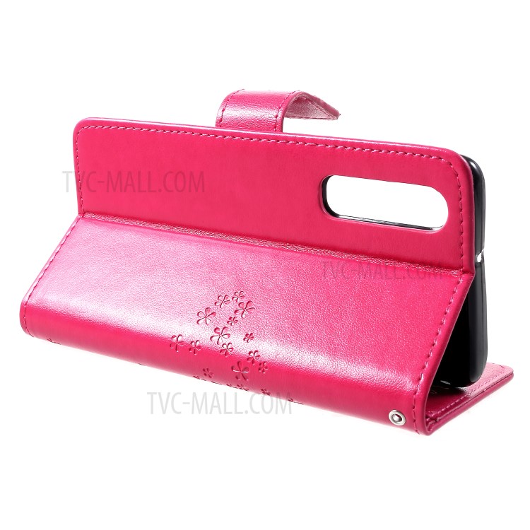 Case Huawei P30 / Pre-Order * เคสพิมพ์ลายนกฮูกต้นไม้กระเป๋าสตางค์ พร้อมสายคล้องมือ *