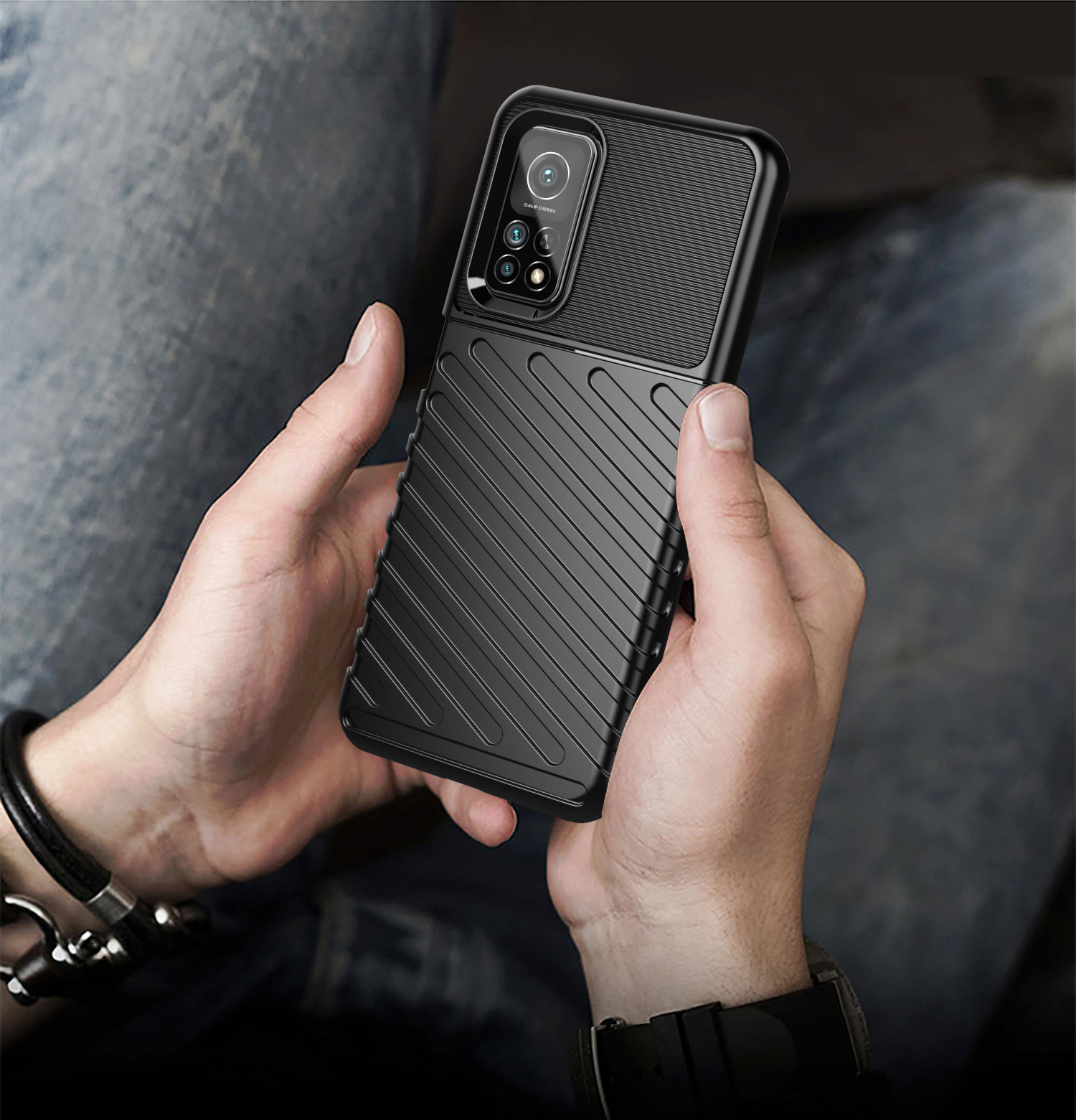 Case Xiaomi Mi 10T 5G / Mi 10T Pro 5G / Pre-order * ทันเดอร์ เคสลายทแยงเนื้อนุ่ม TPU ปกคลุม *