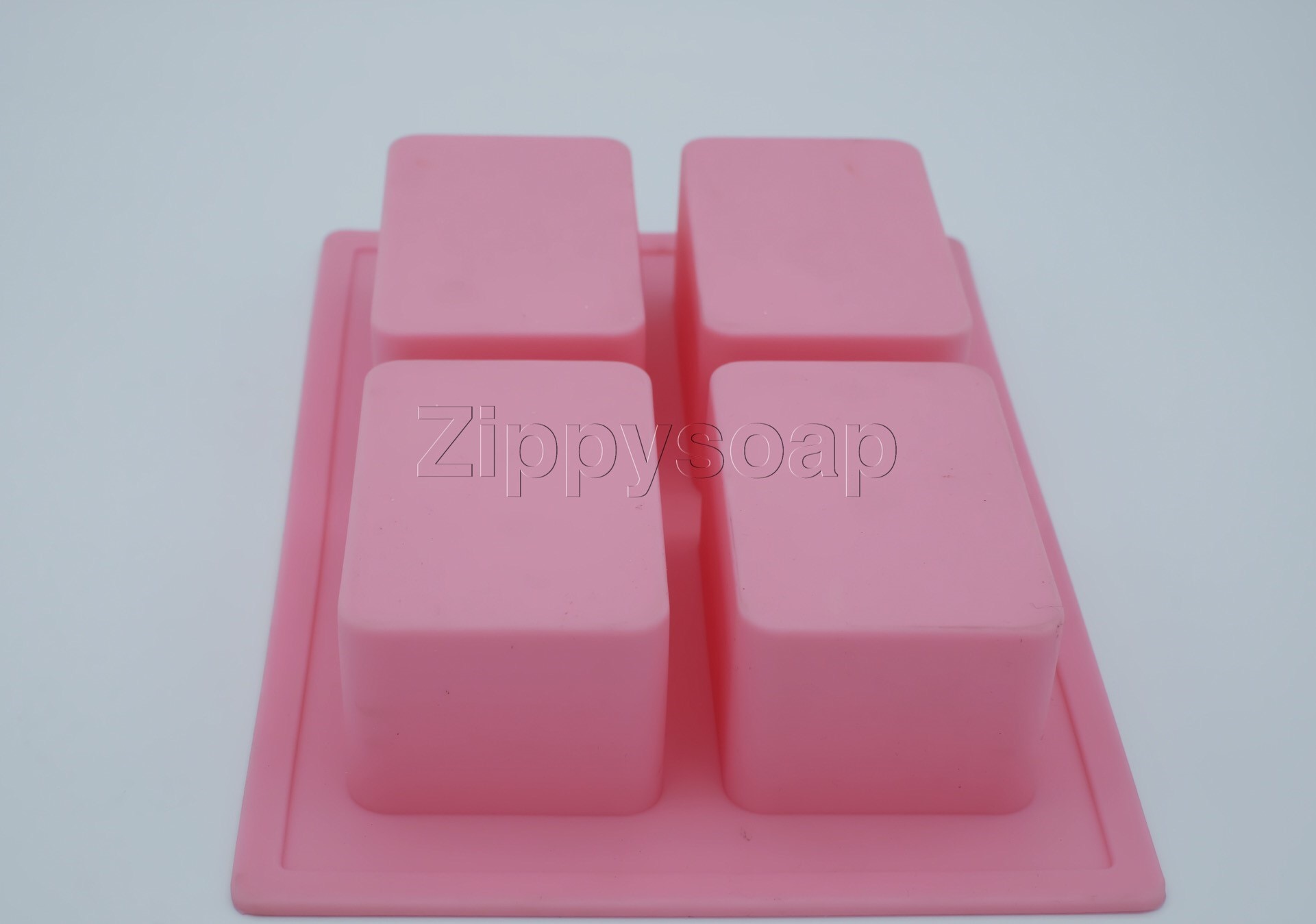 แม่พิมพ์ซิลิโคนสี่เหลี่ยมขอบมน 4ช่อง น้ำหนักต่อช่อง 150g