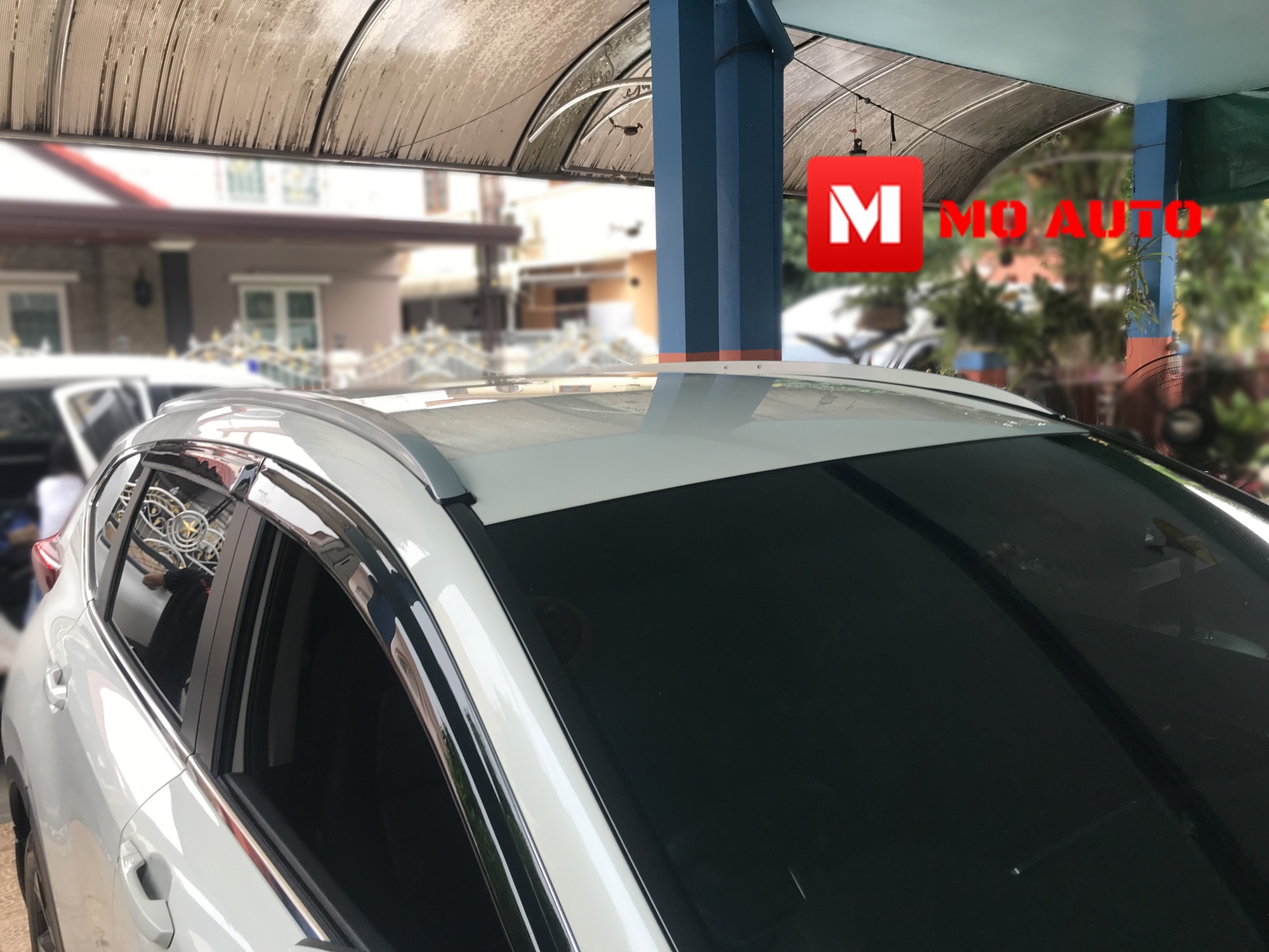 คานเสริมหลังคาคู่ (Roof Rail) แบบแนบ ทรงศูนย์ CR-V G5