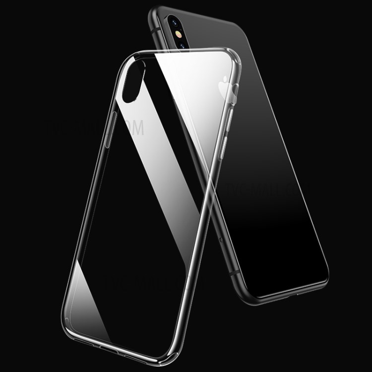 Case iPhone XS / Pre-Order * USAMS กระจกนิรภัยด้านหลัง + ขอบ TPU ไฮบริด *