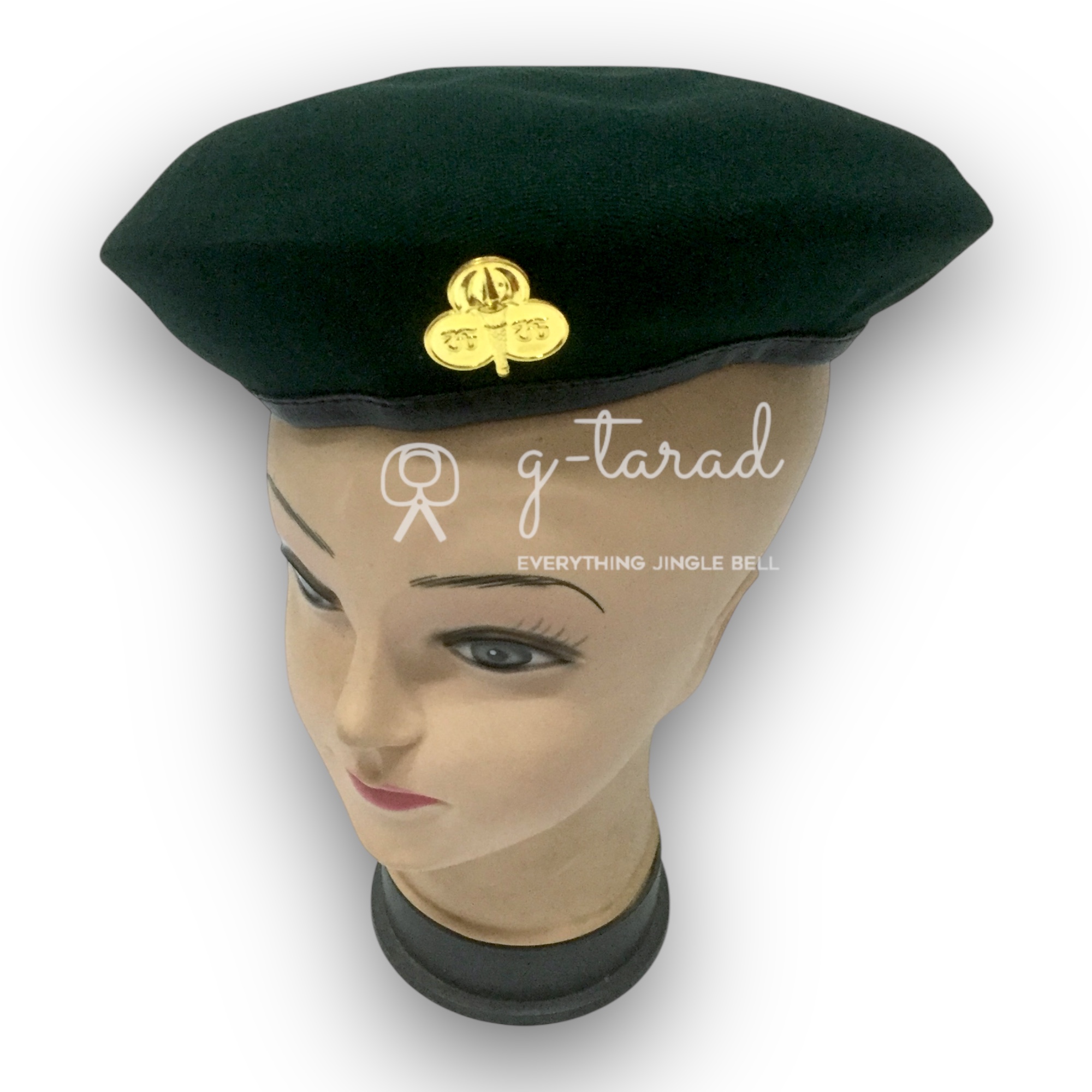 หมวกไบเล่ย์/เบเร่ต์ ลูกเสือ/เนตรนารี วิสามัญ สีเขียว ระดับอาชีวศึกษา