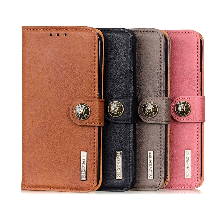 Case OPPO Reno4 Pro / Pre-Order * KHAZNEH Cowhide Texture ซองหนังพลิกแนวนอนพร้อมตัวยึดและช่องเสียบการ์ดและกระเป๋าสตางค์ *