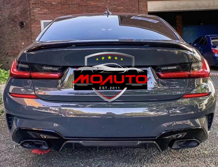 DIFFUSER ท้ายททรง M340i + ปลายท่อใบไม้คู่ BMW G20