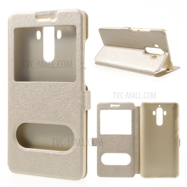 Case Huawei Mate 9 / Pre-order * เคส 2 ช่องหน้าต่าง ผ้าไหม *