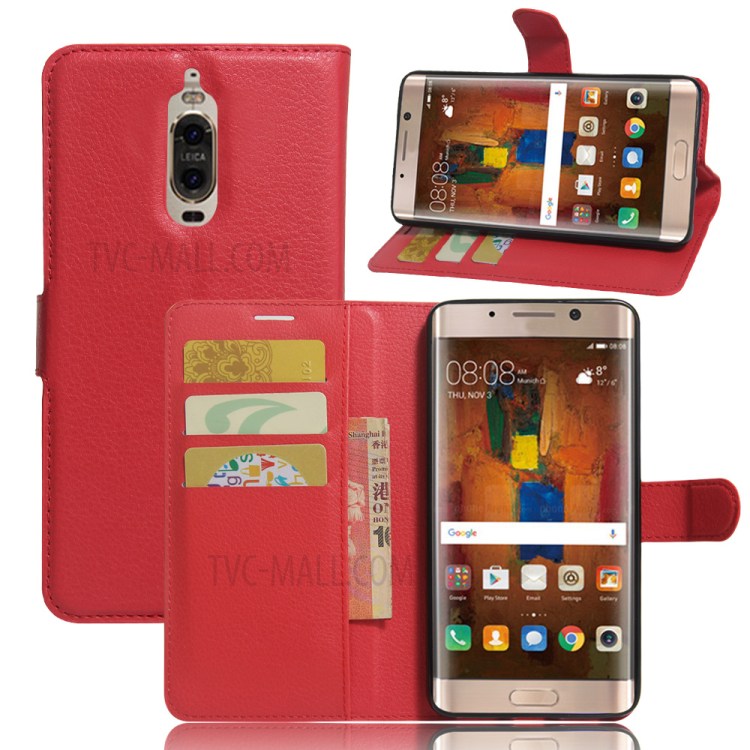Case Huawei Mate 9 Pro / Pre-order * ผิวเนื้อลิ้นจี่ Built-in 3 ช่องเสียบการ์ดและกระเป๋าเงินสด 1 *