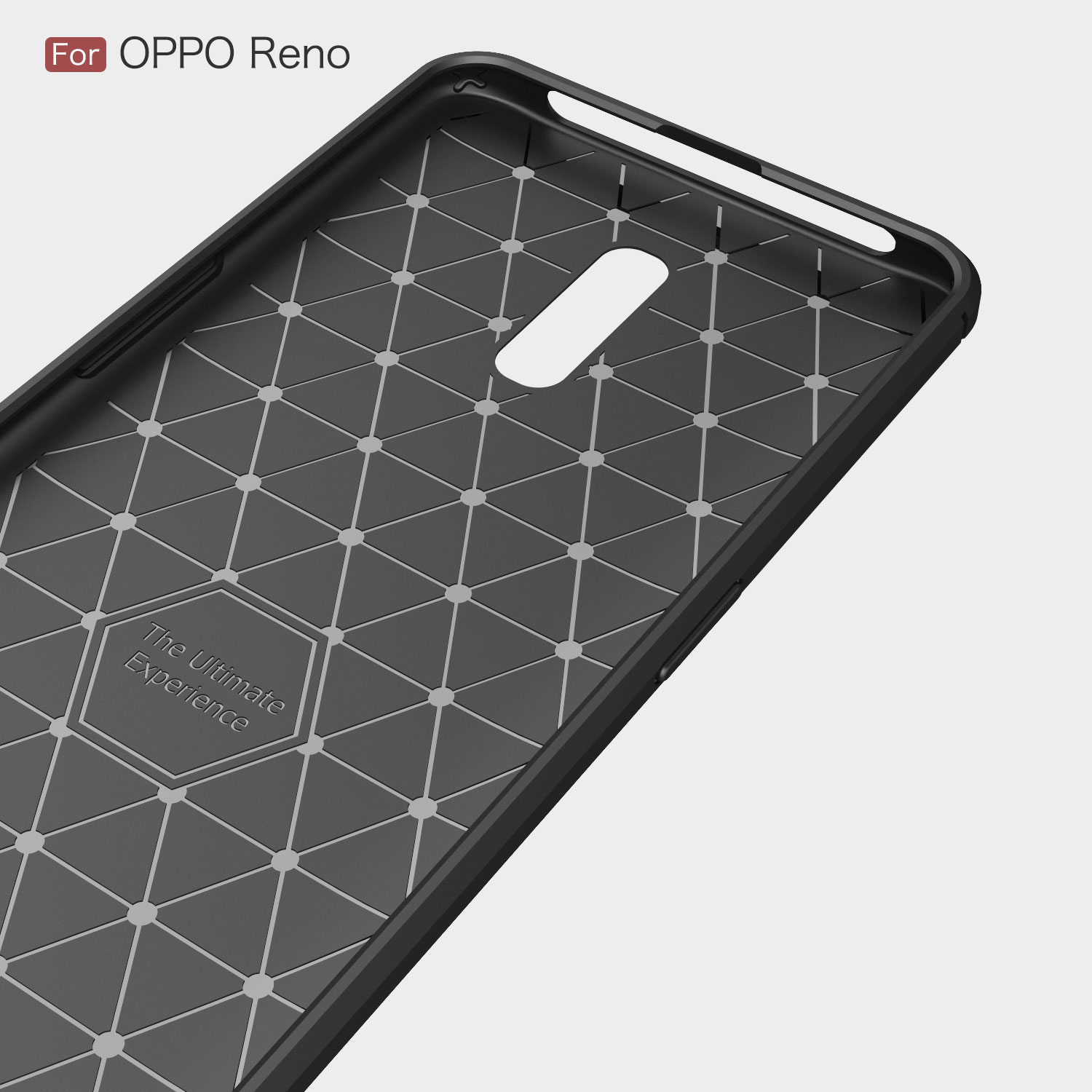 Case OPPO Reno / Pre-order * เคส TPU แบบคาร์บอนไฟเบอร์ทำจากวัสดุ TPU คุณภาพสูงปลอดสารพิษและทนทาน *