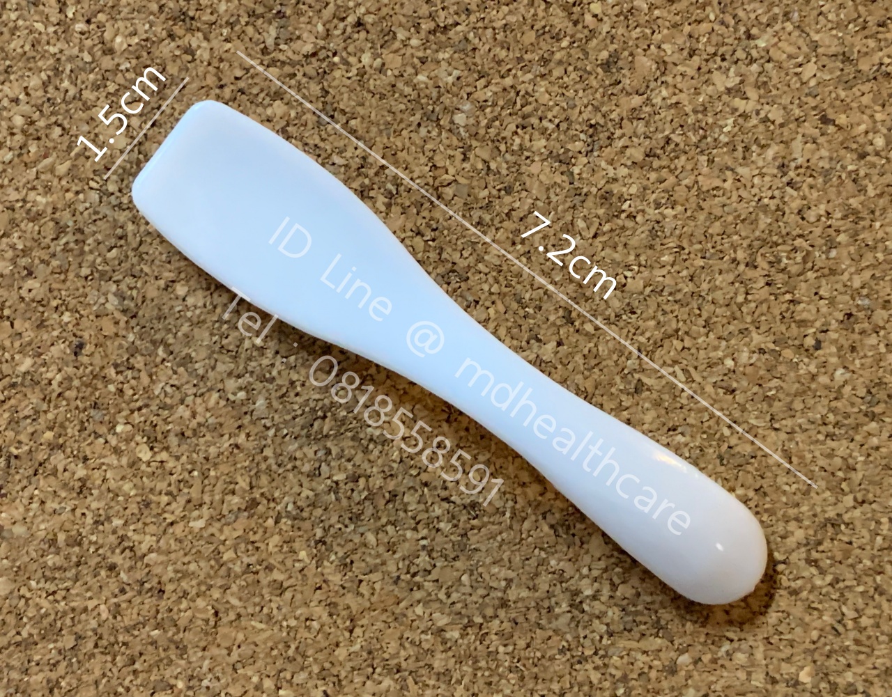 ไม้พายพลาสติก ไม้พายตักครีม ขนาด7.2*1.5cm.(100ชิ้น/ชิ้นละ1.5฿)