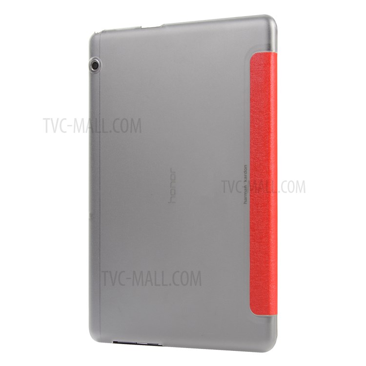 Case Huawei MediaPad T5 / Pre-Order * เคสเนื้อผ้าไหมหนัง PU 3 - พับ สไตล์ที่หรูหรา *