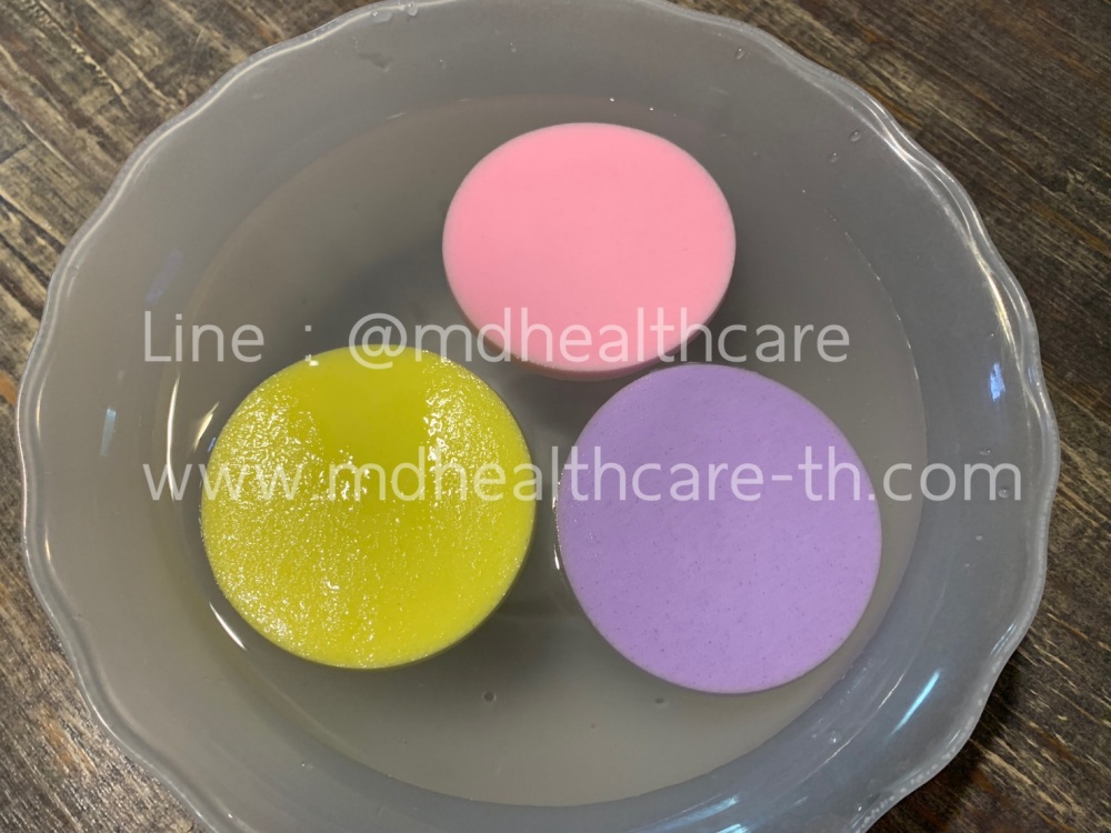 (12ชิ้น/แพ็ค) ฟองน้ำล้างหน้าอัดแท่ง กว้าง8cm*หนา0.7-0.8cm เนื้อนุ่ม เกรดA