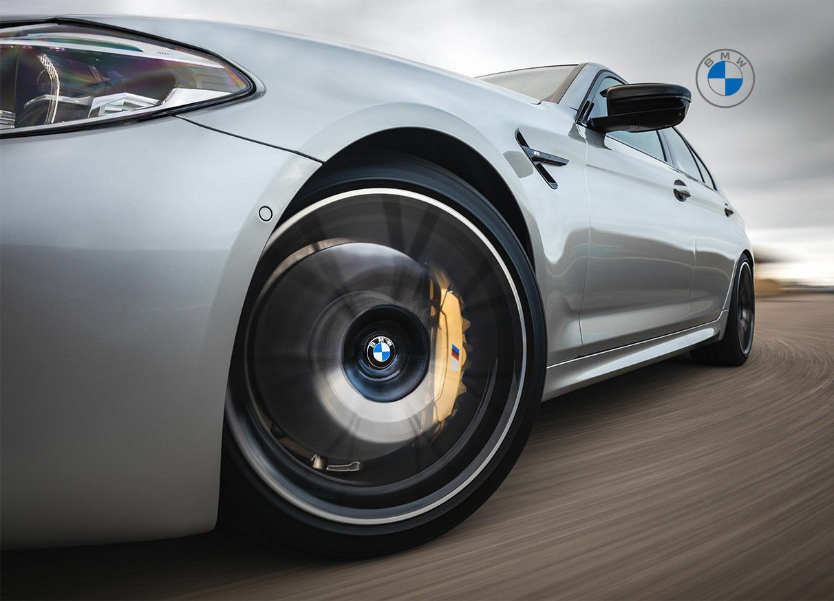 ฝาปิดดุมล้อแบบไม่หมุนตามล้อรถ BMW