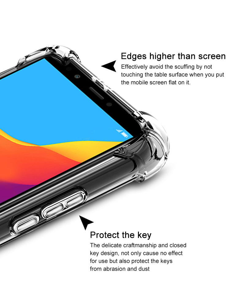 Case Huawei Y7 Pro 2018 / Pre-order * IMAK กันกระแทก 4 มุม TPU Case + Screen Protector ฟิล์ม *