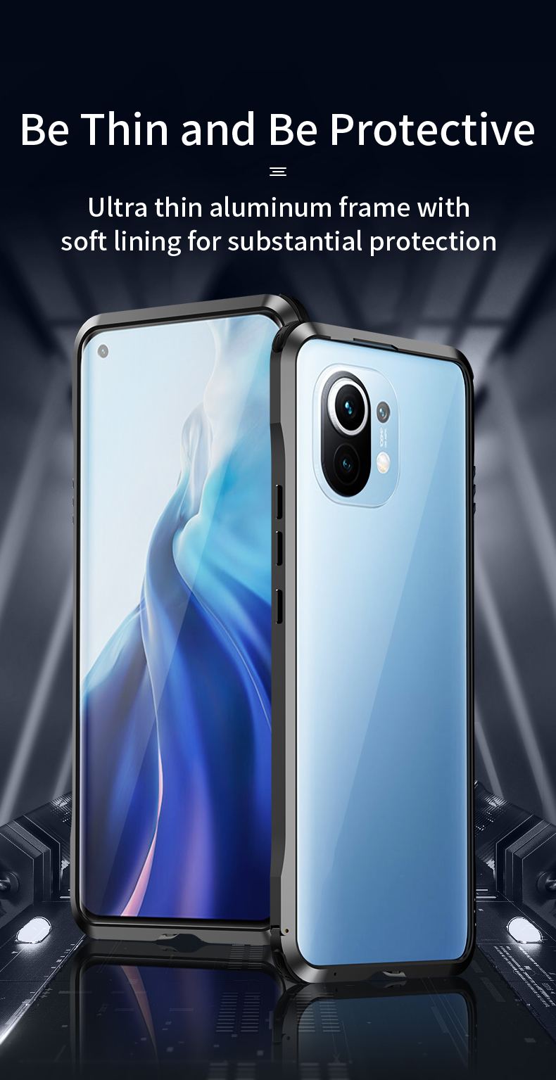 Case Xiaomi Mi 11 5G # Pre-Order * Bumper Case Le-Lock ชุดหัวเข็มขัดโลหะกรอบ Protector *