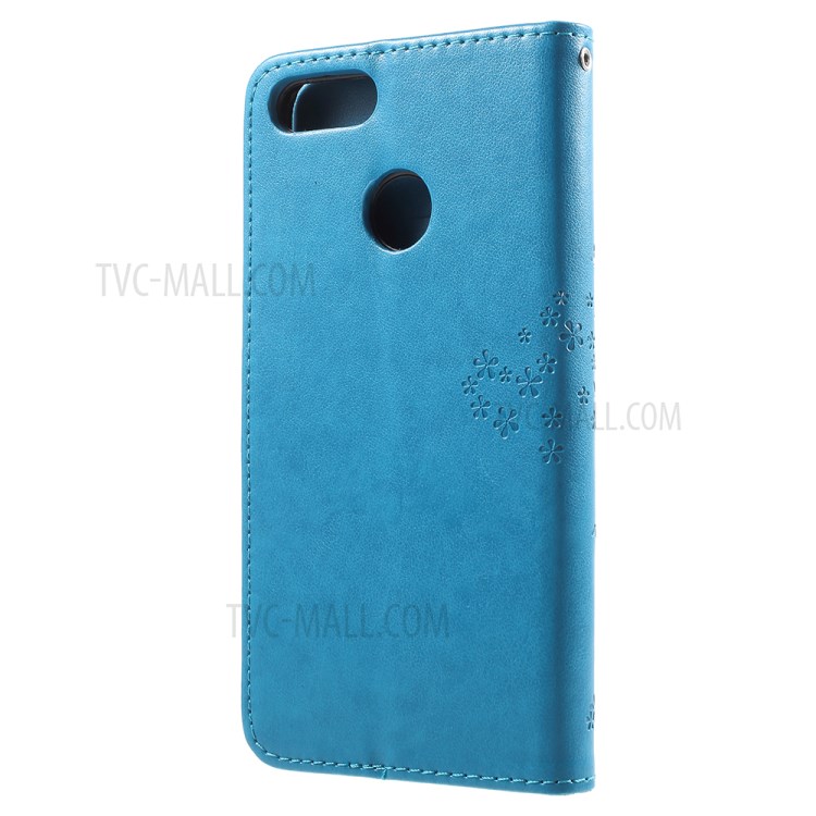 Case Huawei Y9 / Pre-order * ปั็มลายนกฮูกต้นไม้แบบหนังกระเป๋าสตาง + สายรัดข้อมือที่ง่ายต่อการพกพา *