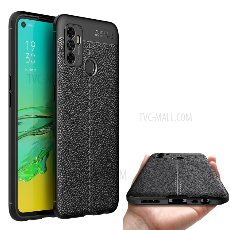 Case OPPO A53 (2020) # Pre-Order * เคส Litchi Texture Soft TPU Back วัสดุ TPU นุ่ม สามารถบิดได้อย่างอิสระโดยไม่แตก *
