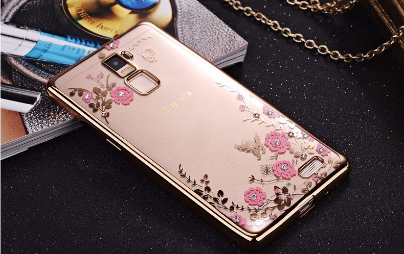 Case Oppo F1S / Pre-order * เคสหรูหราเทคนิคการชุบทอง TPU ซิลิโคนอ่อนนุ่ม *