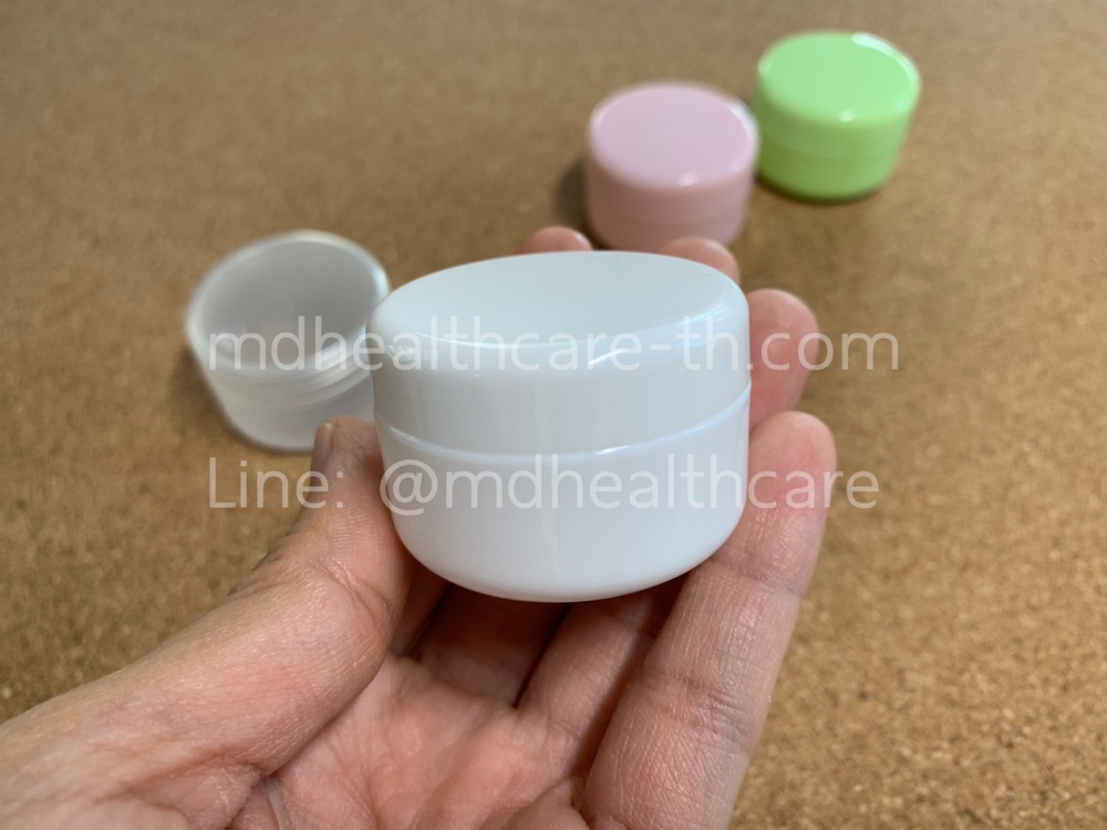 กระปุกครีม กระปุกครีมพลาสติก 20กรัม (10ชิ้น/ชิ้นละ5บาท)