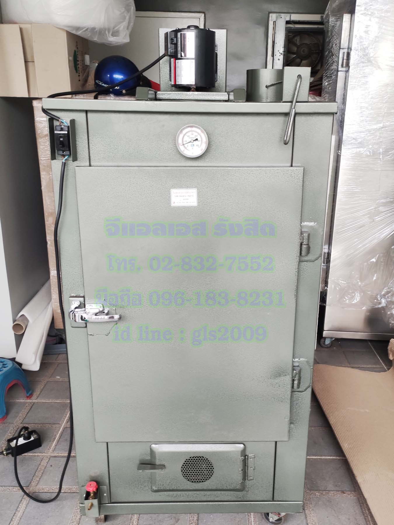 ตู้อบลมร้อนเหล็ก6ชั้นแก๊ส+ไฟฟ้า