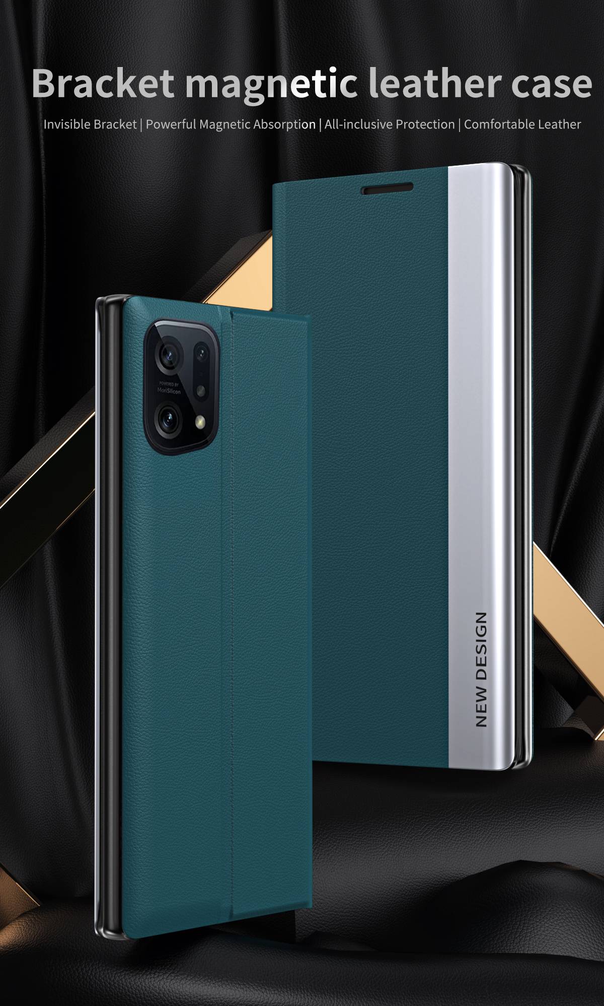 Case OPPO Find X5 Pro # Pre-Order * เคส Electroplating PU ผลิตจากวัสดุหนัง PC + PU ทนทานต่อการใช้งาน เบาและบางสบายมือ *