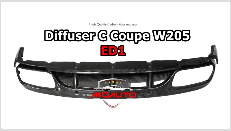 Diffuser ED1 คาร์บอนแท้ สำหรับ C200 C250 Coupe W205