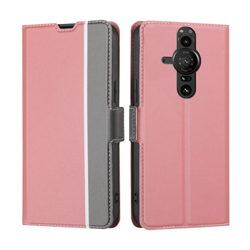 Case Sony Xperia Pro-I # Pre-Order * Sony Xperia Pro-i Twill Tebture Button Case Thase Phone *