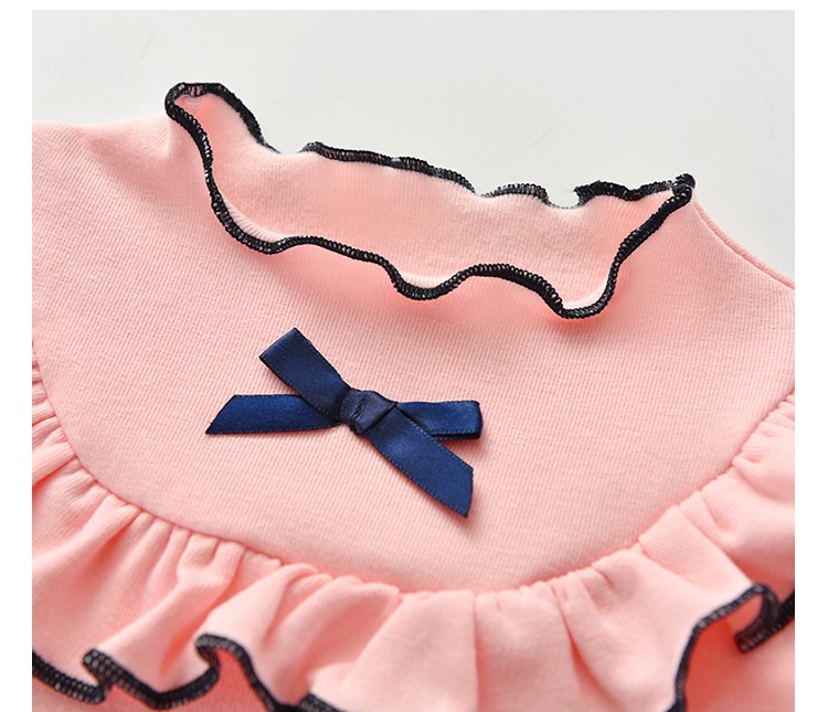 เสื้อแขนยาว สีชมพู ไซส์ 110