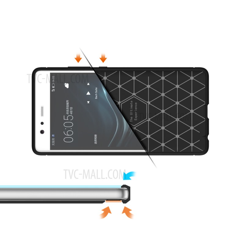 Case Huawei P9 / Pre-order * เคส TPU ไฟเบอร์คาร์บอน *