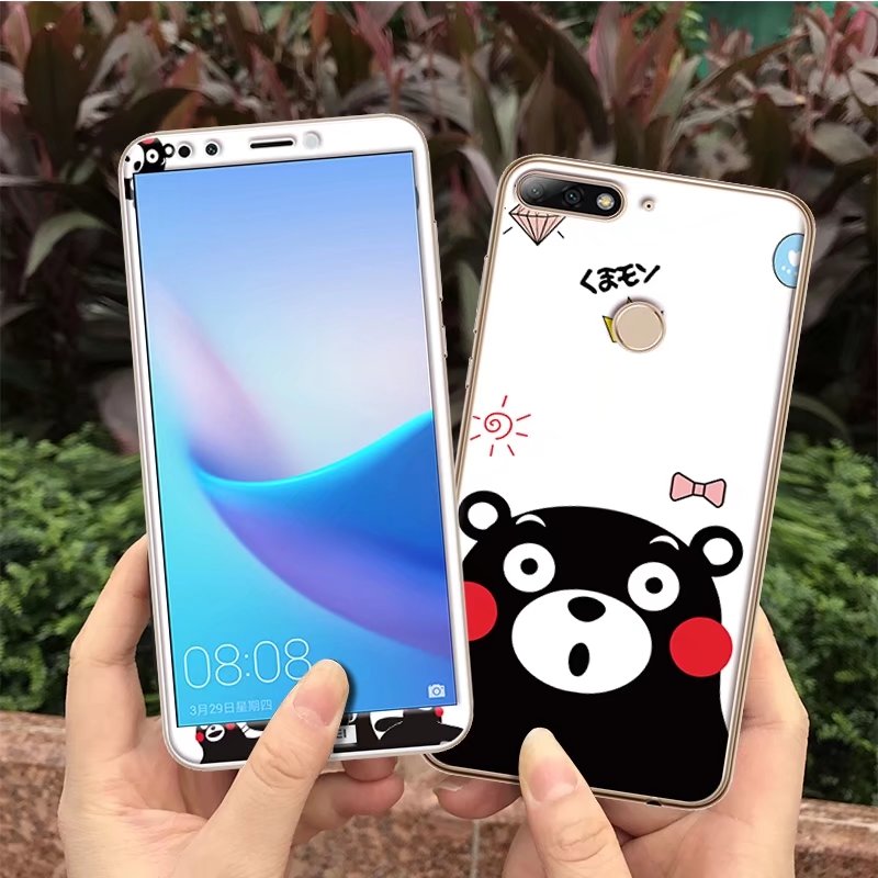 Case Huawei Y7 Pro 2018 / Pre-order * เคส TPU ลายการ์ตูนน่ารักๆ + กระจกนิรภัย *